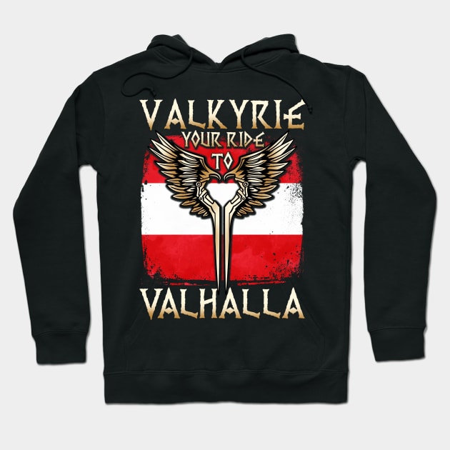 Valkyrie your ride to Valhalla Austria T-Shirt Hoodie by biNutz